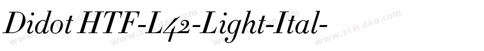 Didot HTF-L42-Light-Ital字体转换